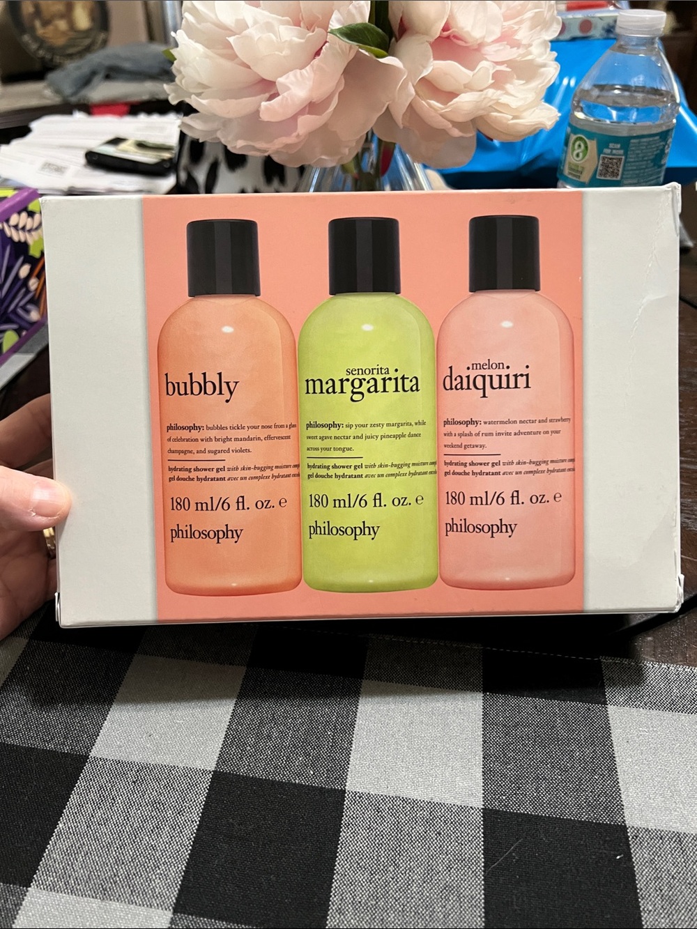 New Philosophy Shower Gel Trio - Pink & Green